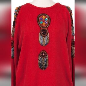 Vintage De Rotchild  silk angora women's sweater size large